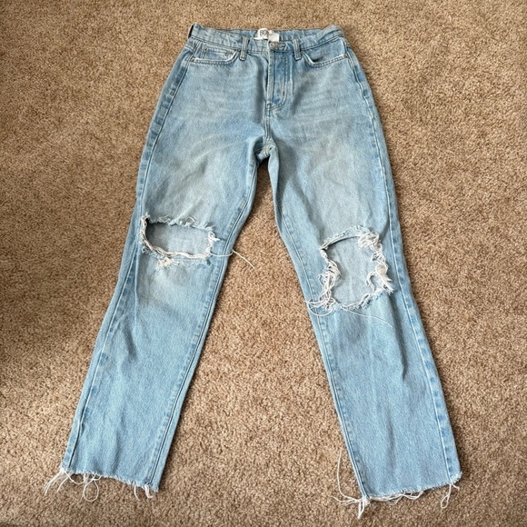 BDG Denim - Distressed Light Blue Women's Jeans BDG slim straight
